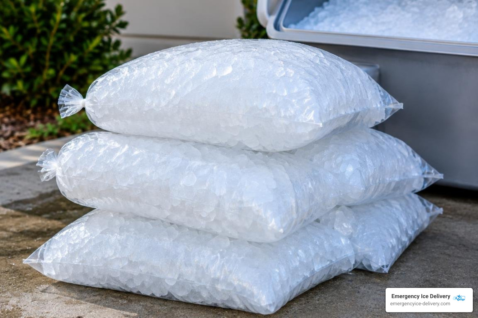 bagged pellet ice