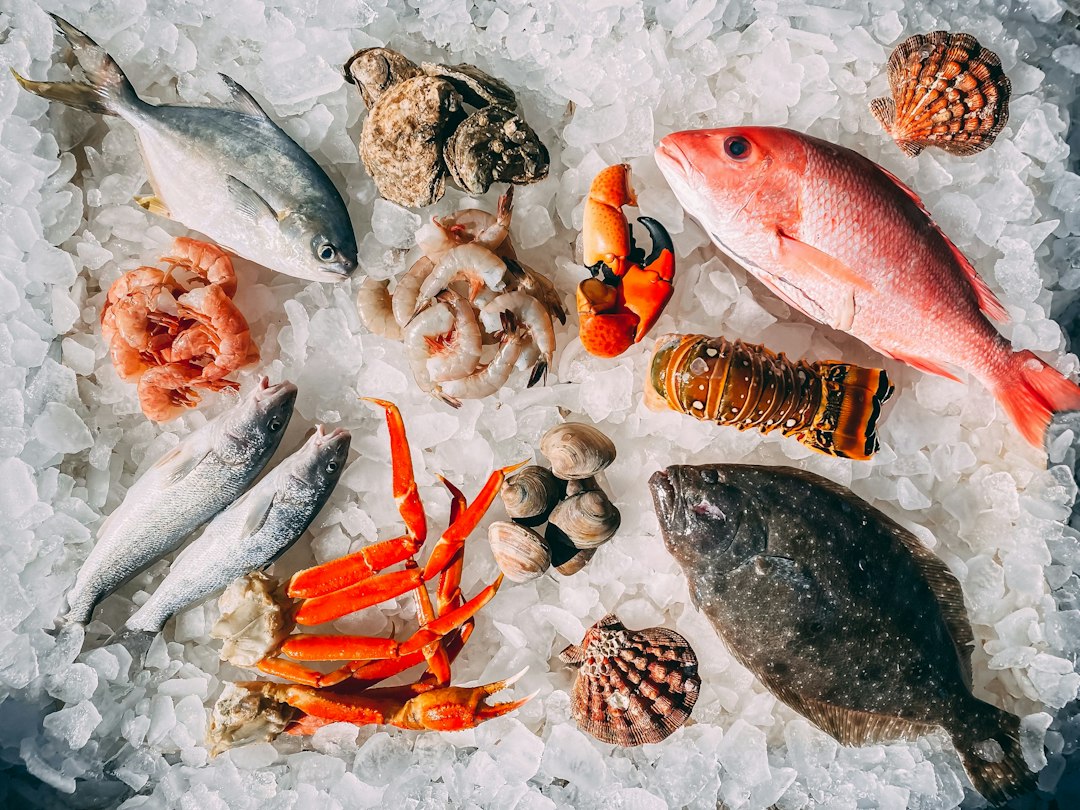 pellet ice keeping seafood displays chilled