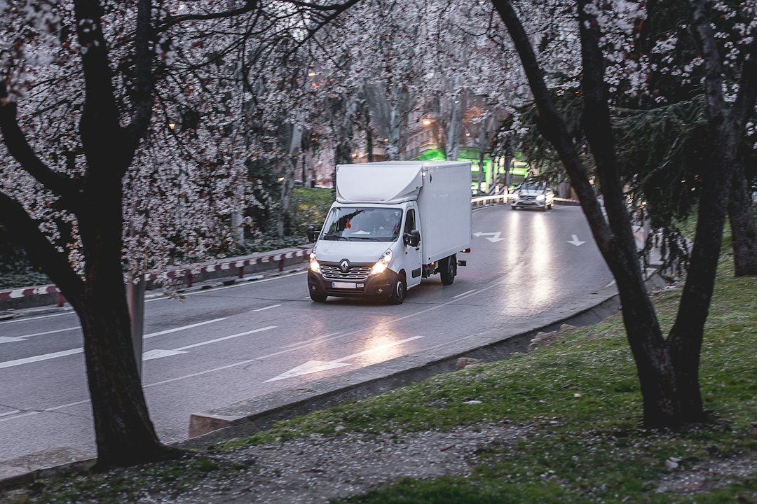 ice delivery vehicle for commercial accounts